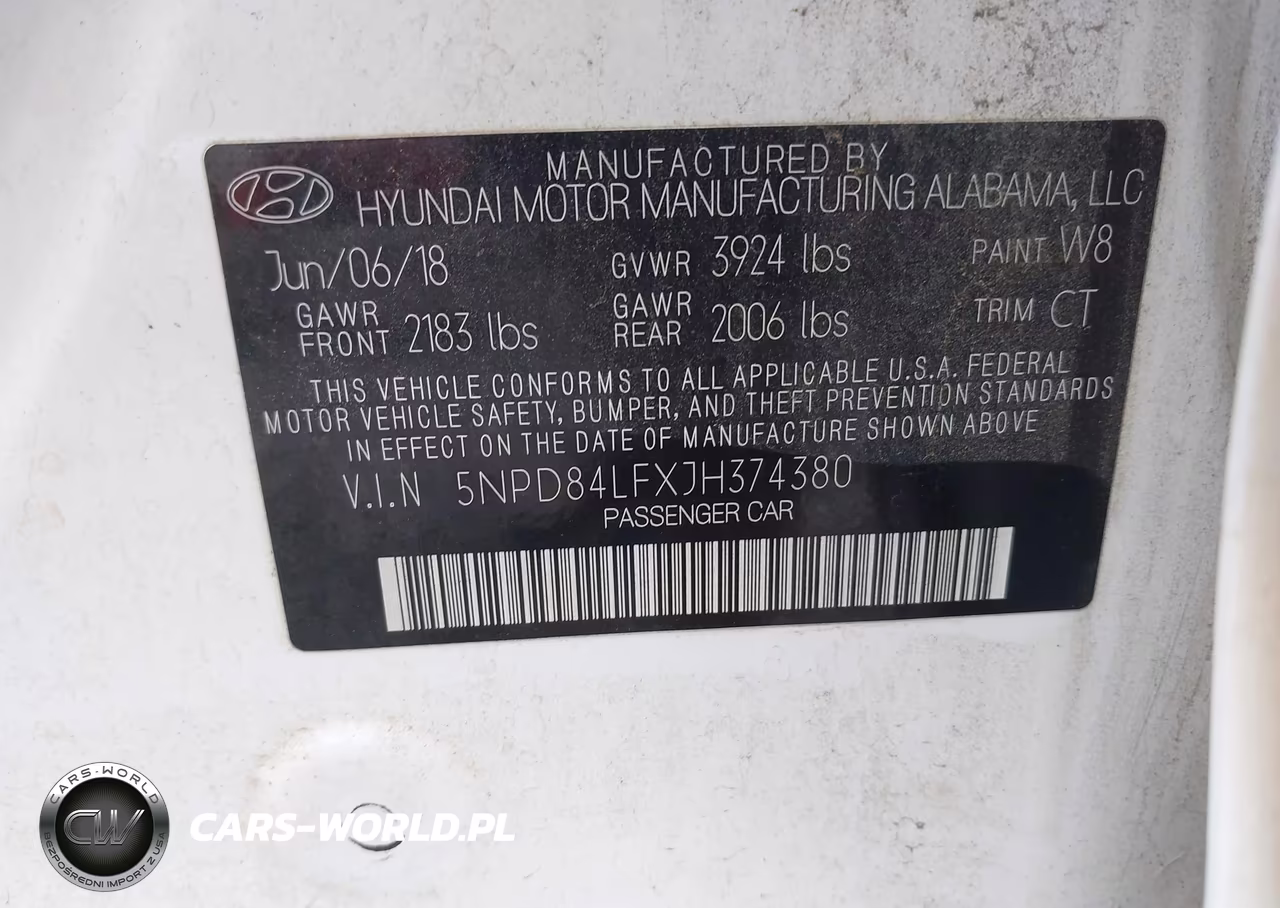 2018 Hyundai Elantra Sel VIN:5NPD84LFXJH374380 - 9