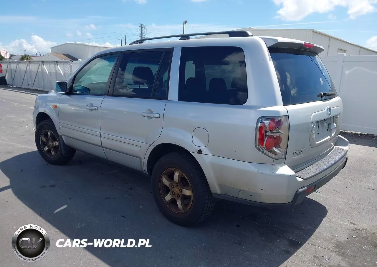 2007 Honda Pilot Ex-L VIN:2HKYF18717H513747 - 3