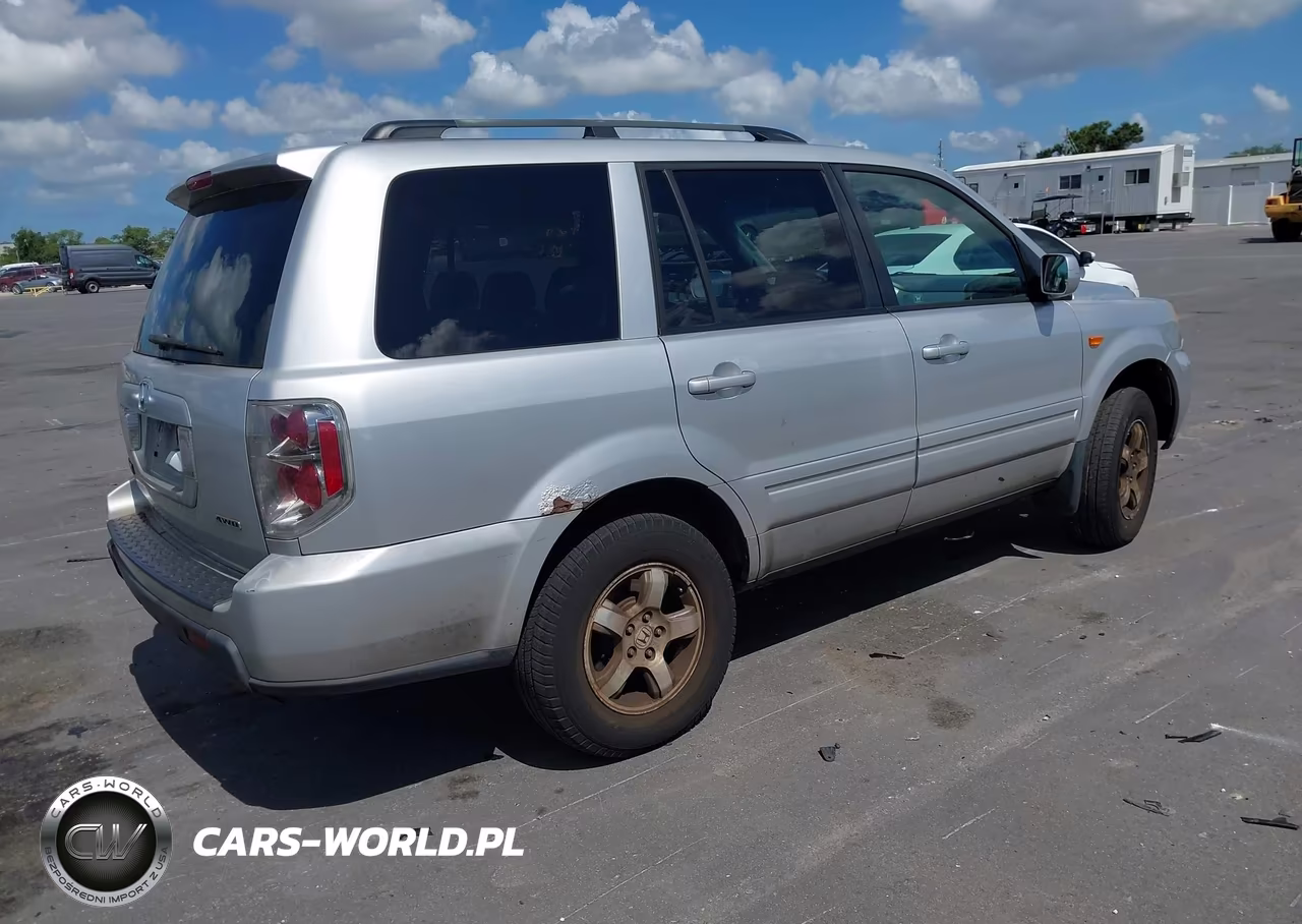 2007 Honda Pilot Ex-L VIN:2HKYF18717H513747 - 4