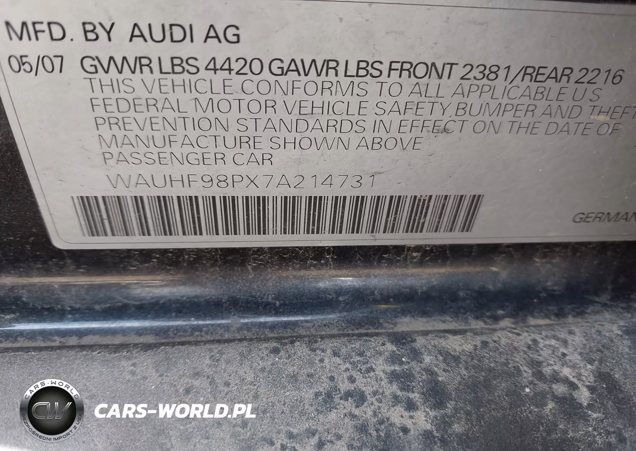 2007 Audi A3 2.0T VIN:WAUHF98PX7A214731 - 9