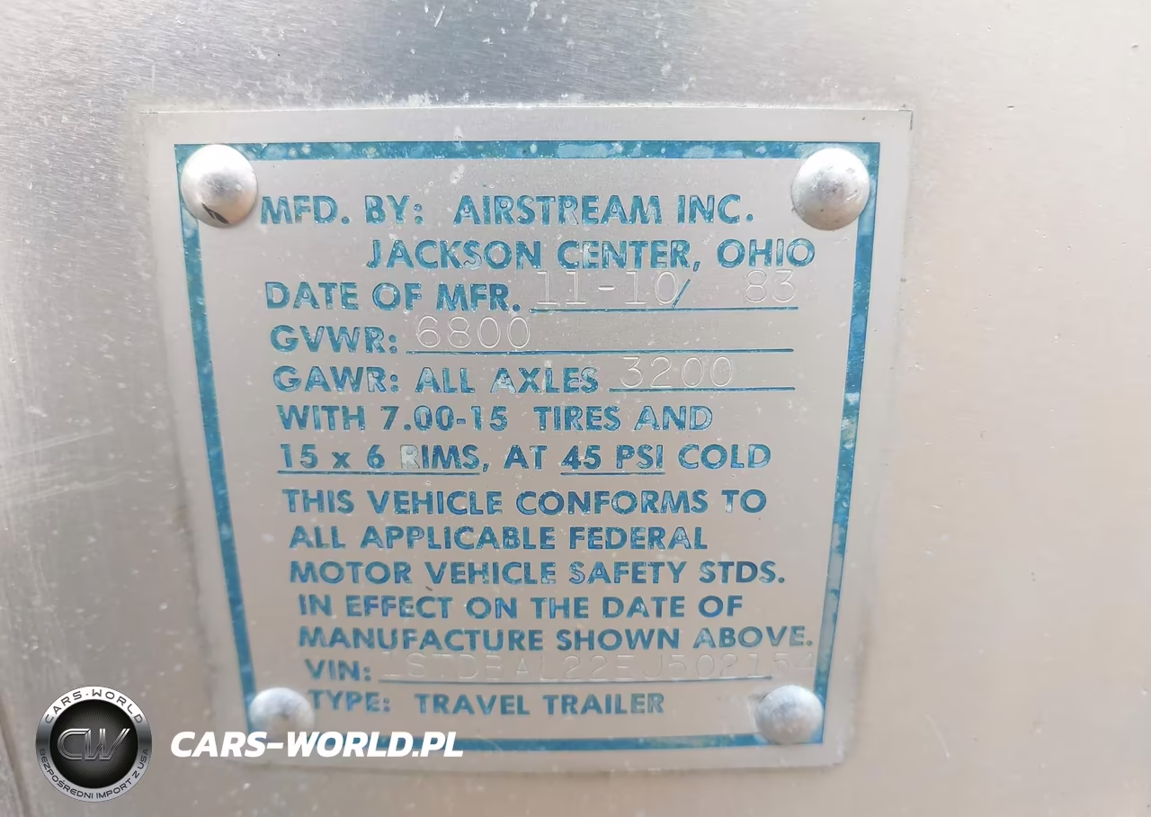 1984 Airstream Sovereign VIN:1STDBAL22EJ502154 - 9