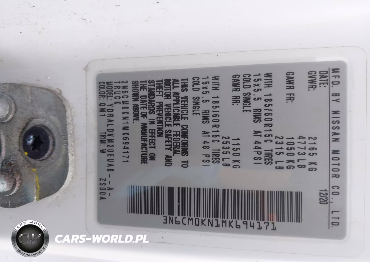 2021 Nissan Nv200 Cargo S Xtronic Cvt VIN:3N6CM0KN1MK694171 - 9
