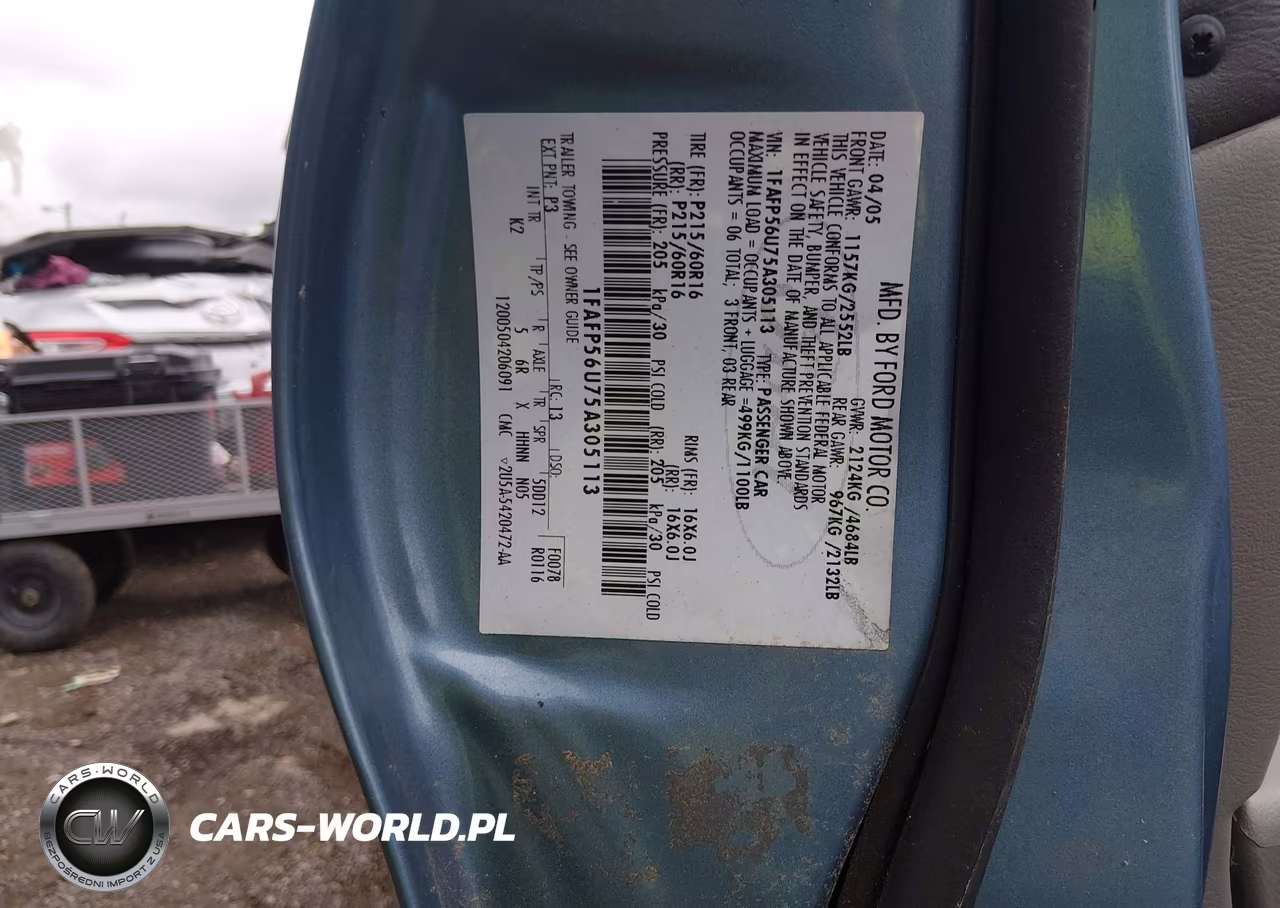 2005 Ford Taurus Sel VIN:1FAFP56U75A305113 - 9