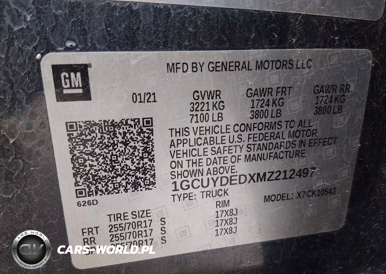 2021 Chevrolet Silverado 1500 VIN:1GCUYDEDXMZ212497 - 9
