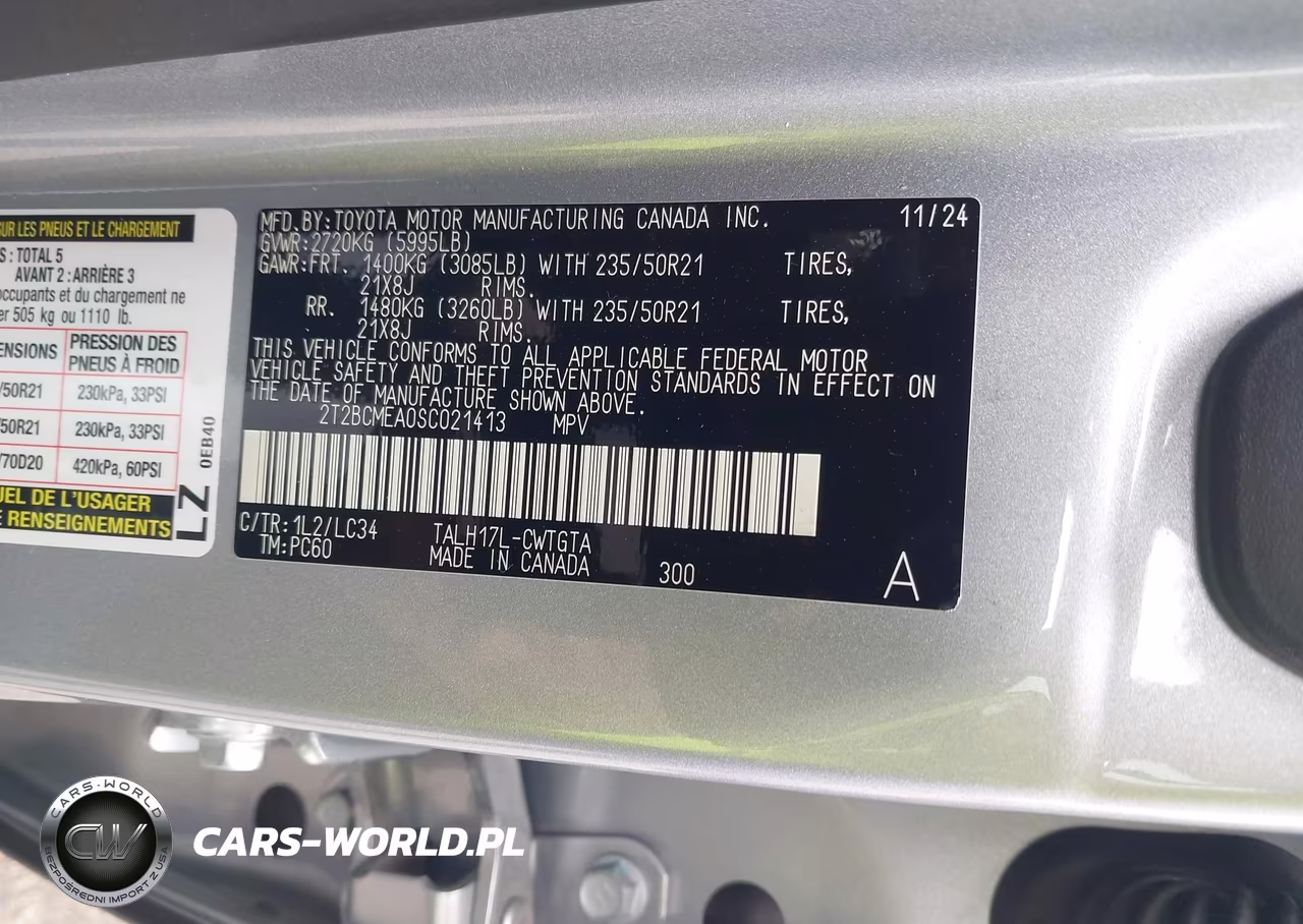 2025 Lexus Rx 500H F Sport Performance VIN:2T2BCMEA0SC021413 - 9