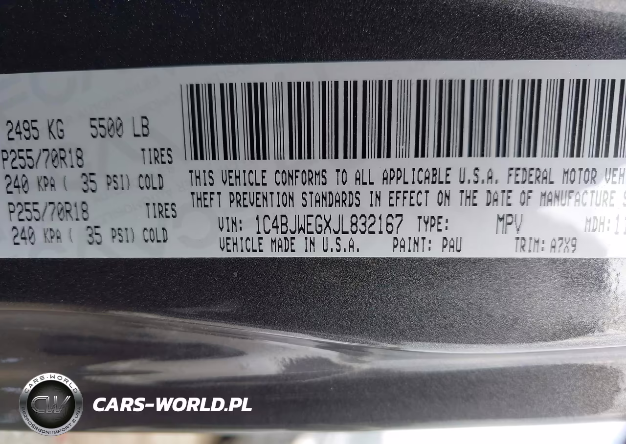 2018 Jeep Wrangler Jk Unlimited Sahara 4X4 VIN:1C4BJWEGXJL832167 - 9