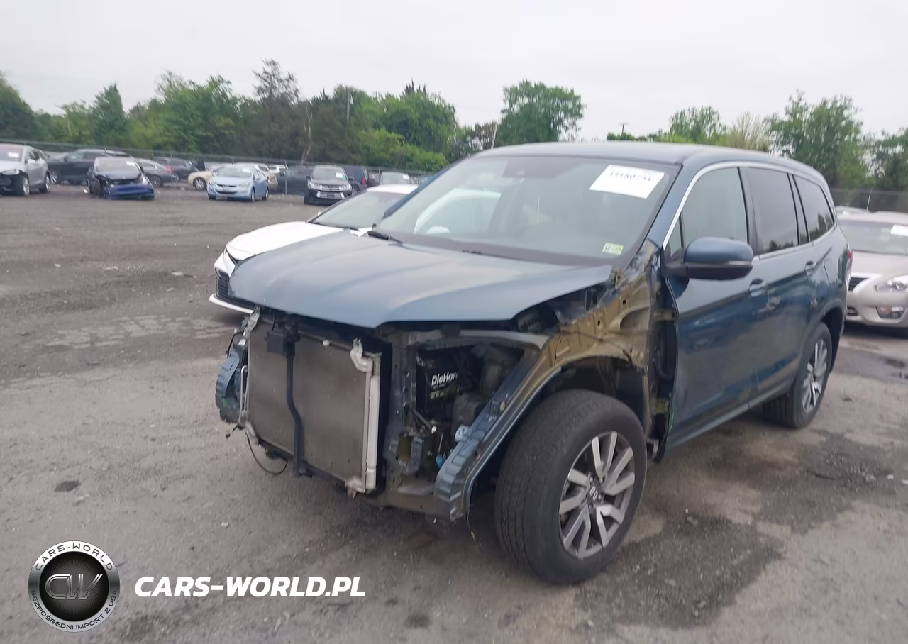 2021 Honda Pilot Awd Ex-L VIN:5FNYF6H57MB004106 - 2