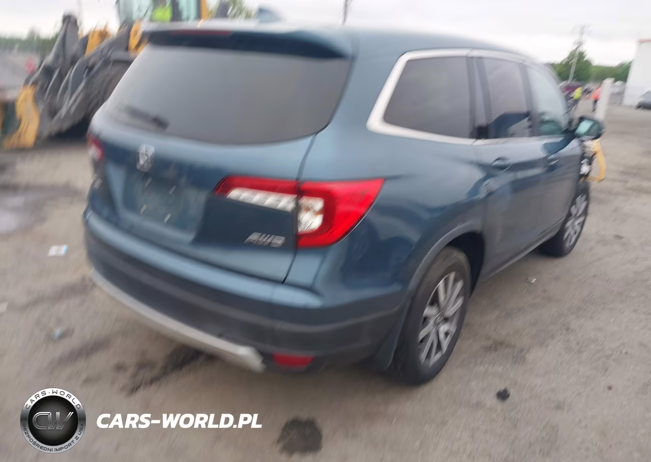 2021 Honda Pilot Awd Ex-L VIN:5FNYF6H57MB004106 - 4