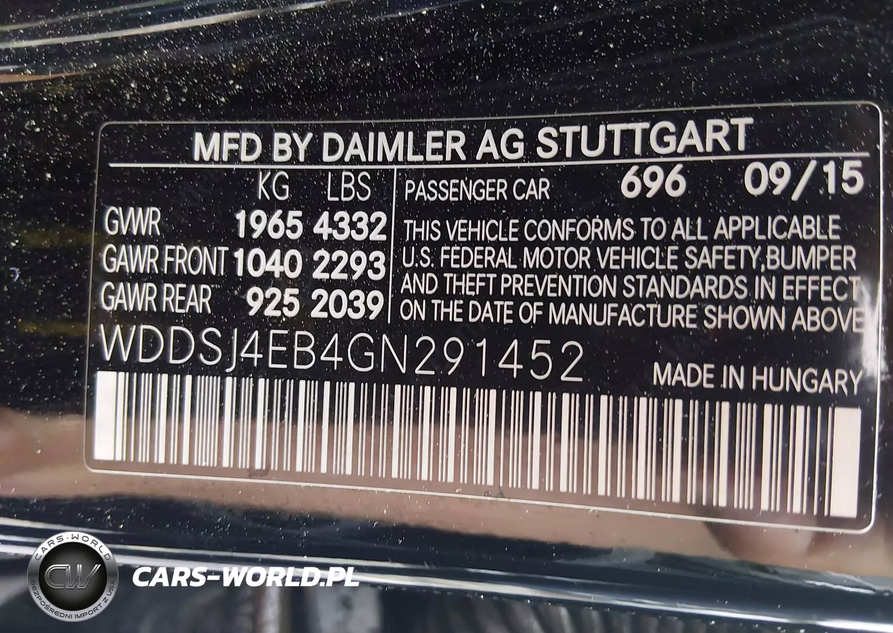 2016 Mercedes-Benz Cla 250 VIN:WDDSJ4EB4GN291452 - 9