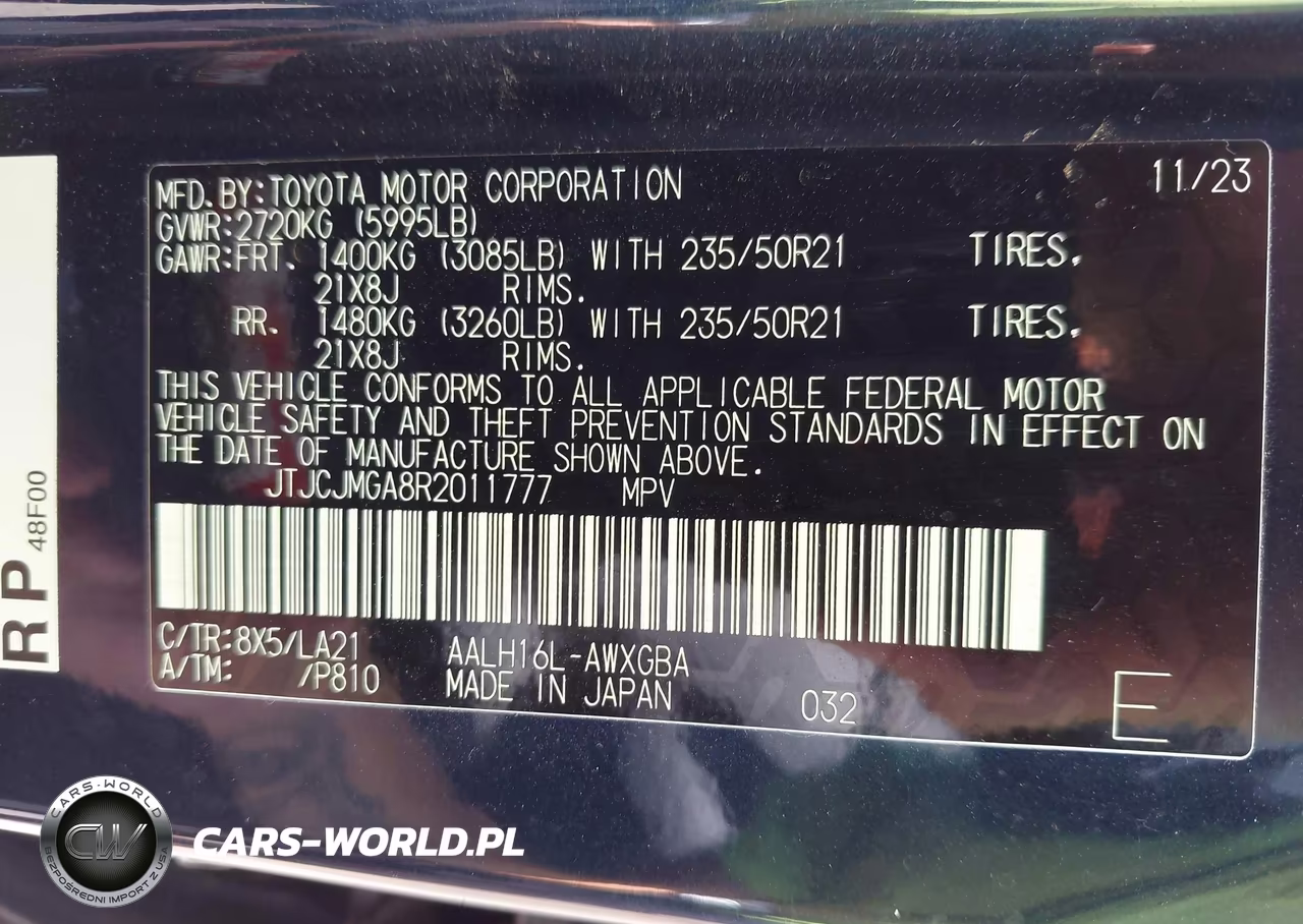 2024 Lexus Rx 450H+ Luxury VIN:JTJCJMGA8R2011777 - 9