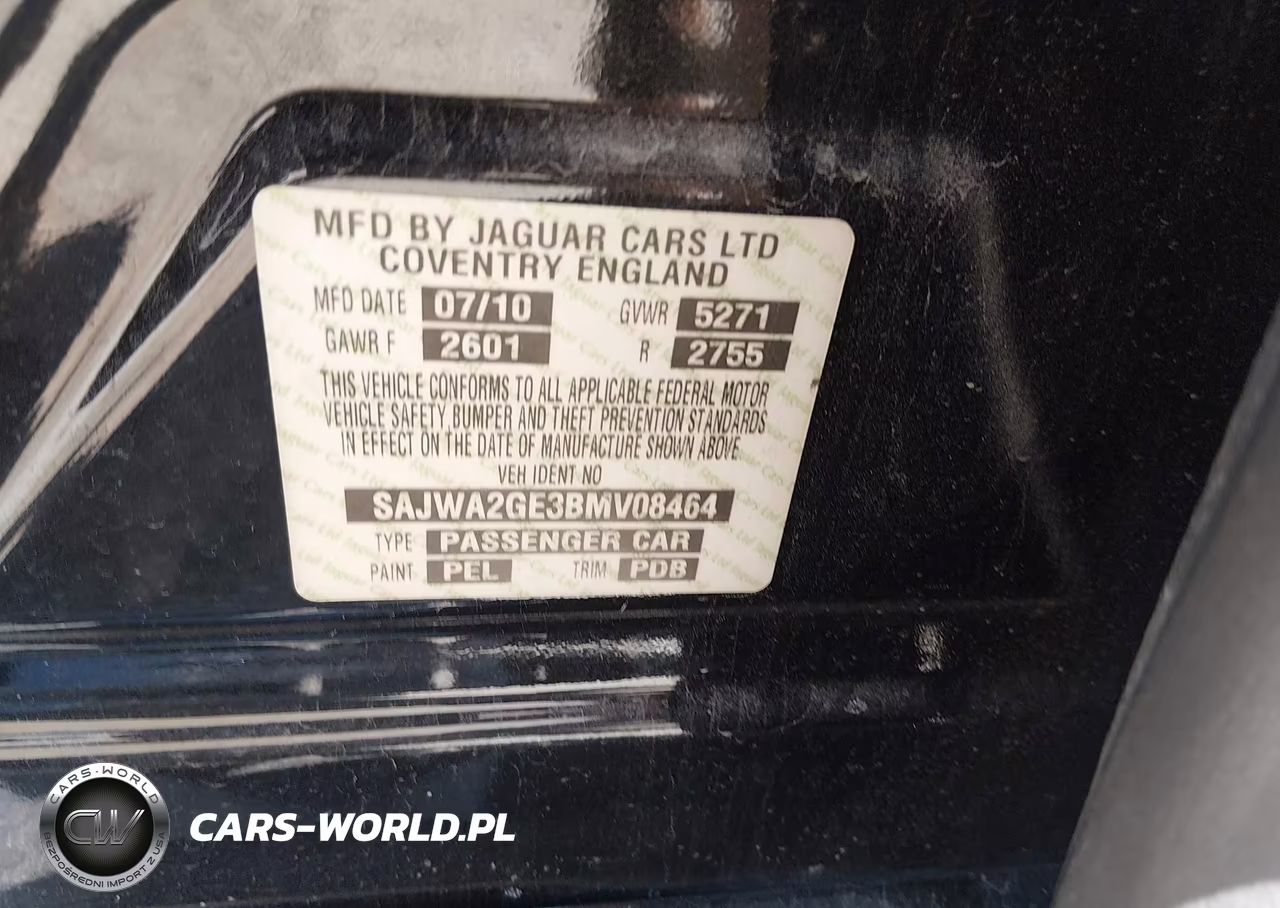 2011 Jaguar Xj Xjl Supercharged VIN:SAJWA2GE3BMV08464 - 9