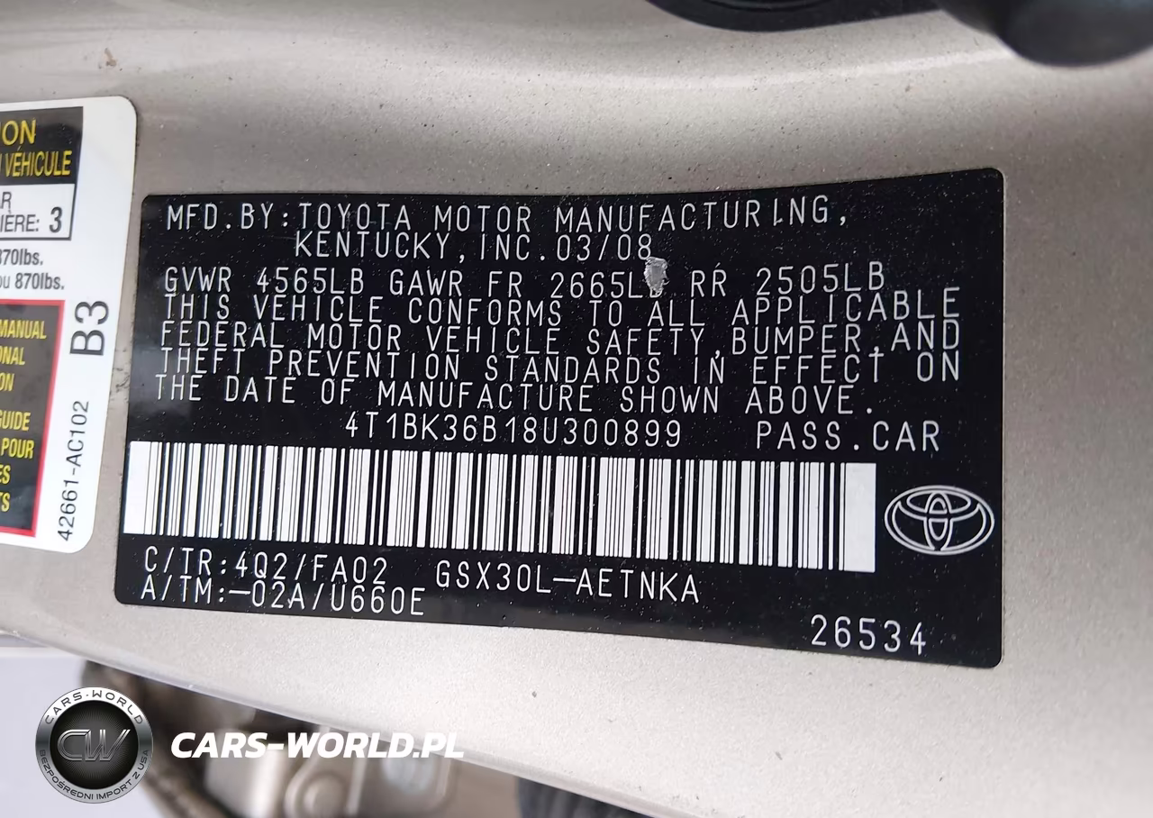 2008 Toyota Avalon Xl VIN:4T1BK36B18U300899 - 9
