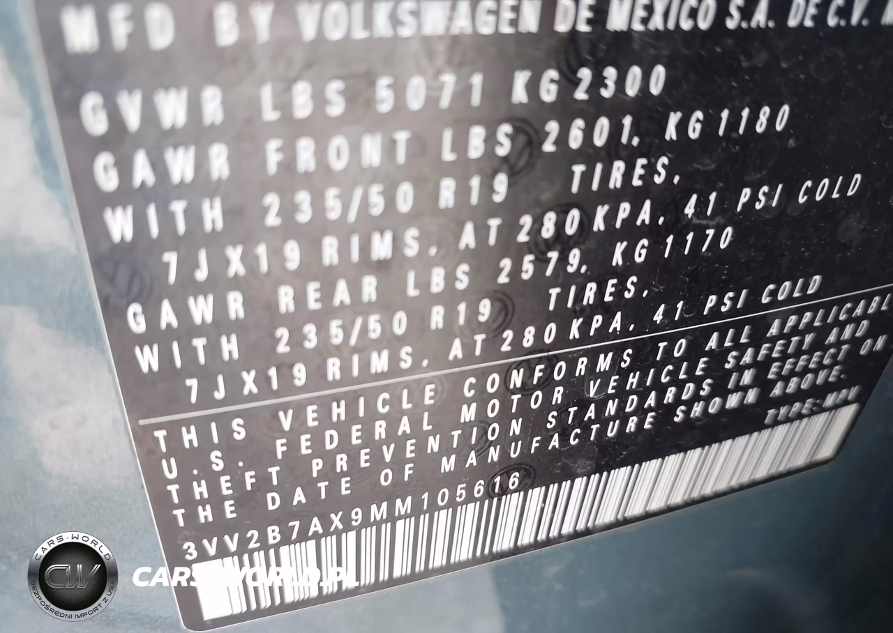 2021 Volkswagen Tiguan 2.0T Se-2.0T Se R-Line Black-2.0T Sel VIN:3VV2B7AX9MM105616 - 9