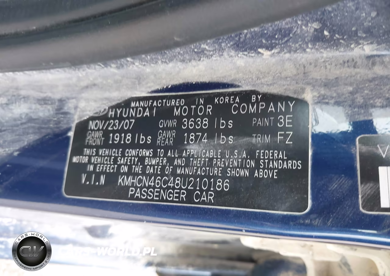 2008 Hyundai Accent Gls VIN:KMHCN46C48U210186 - 9