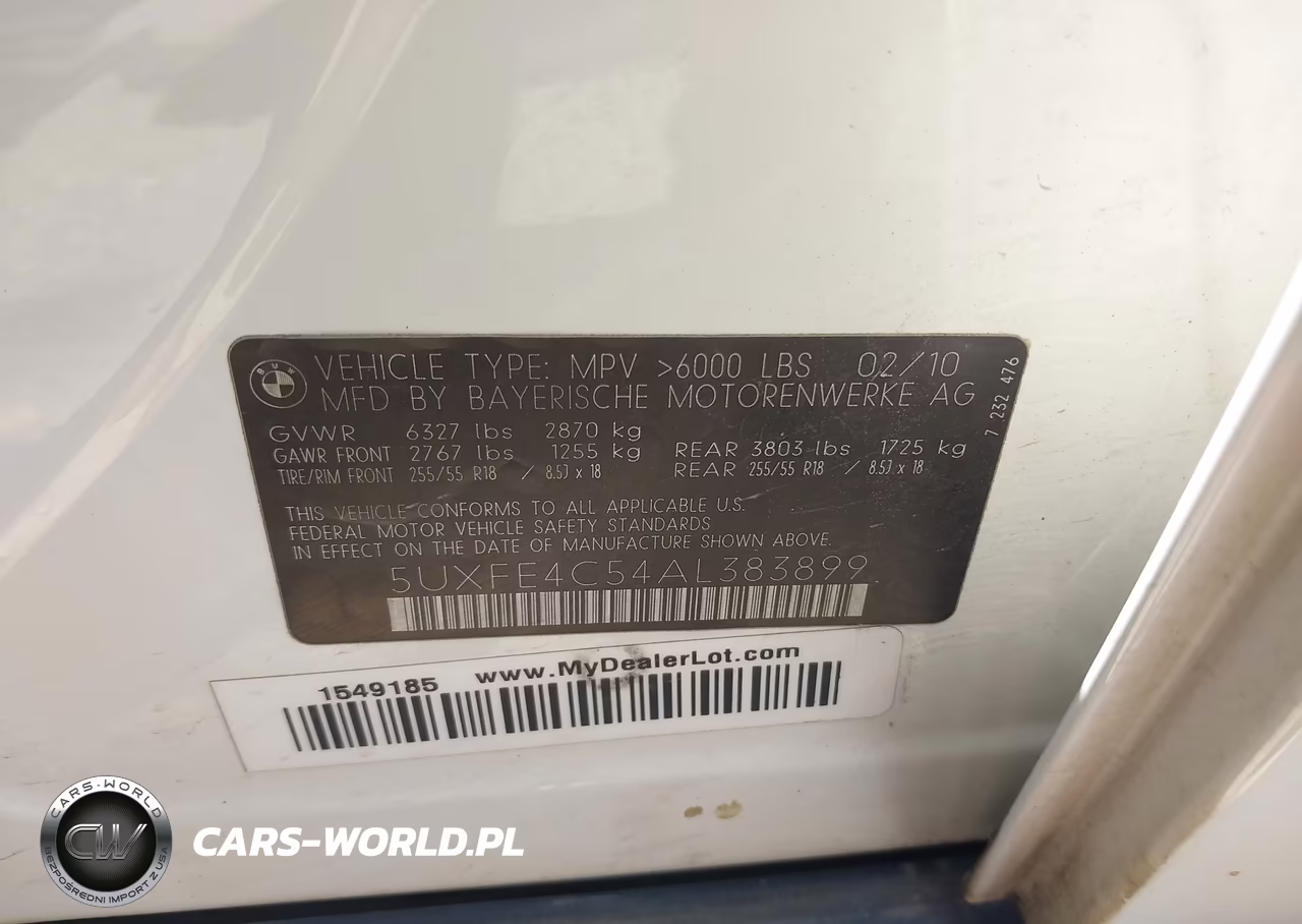 2010 BMW X5 xDrive30I VIN:5UXFE4C54AL383899 - 9