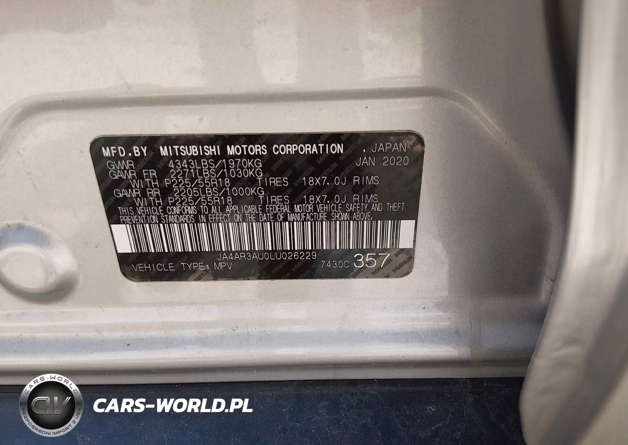 2020 Mitsubishi Outlander Sport 2.0 Se Awc VIN:JA4AR3AU0LU026229 - 9