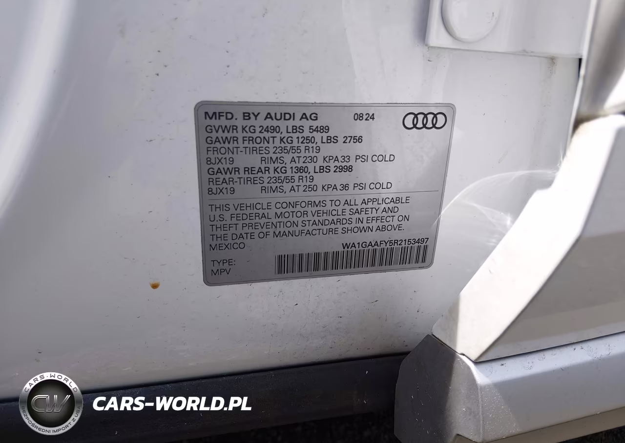 2024 Audi Q5 Premium 45 Tfsi S Line Quattro VIN:WA1GAAFY5R2153497 - 9