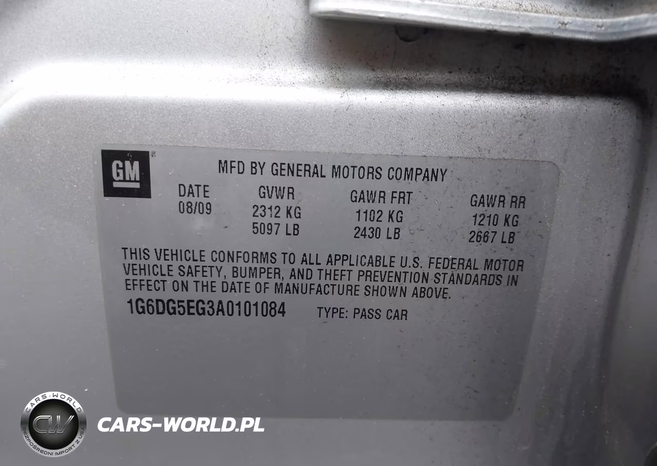 2010 Cadillac Cts Luxury VIN:1G6DG5EG3A0101084 - 9