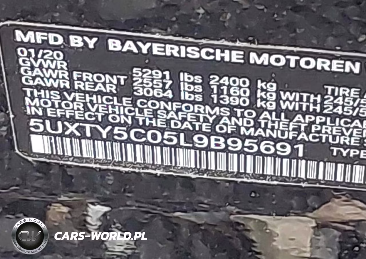 2020 BMW X3 xDrive30I VIN:5UXTY5C05L9B95691 - 9