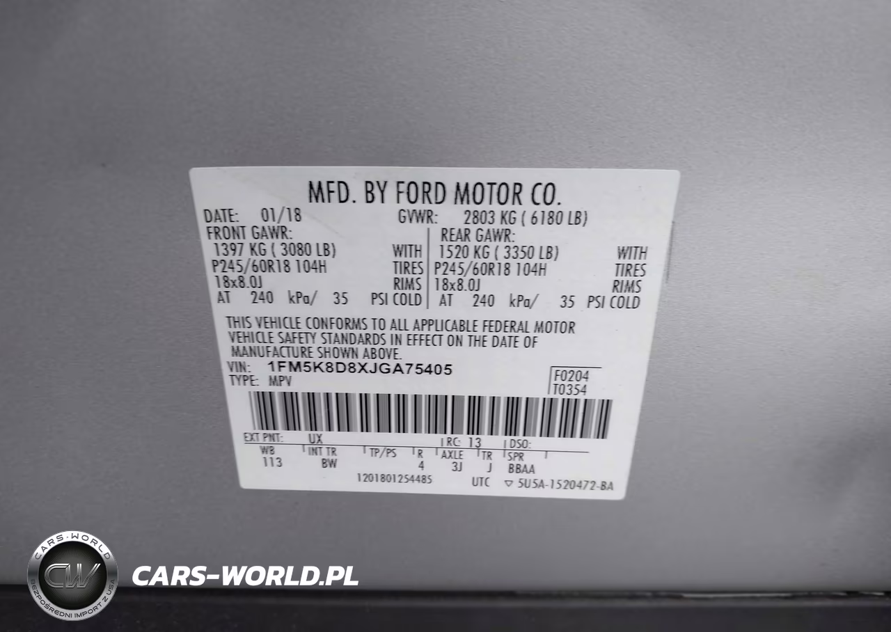 2018 Ford Explorer Xlt VIN:1FM5K8D8XJGA75405 - 9