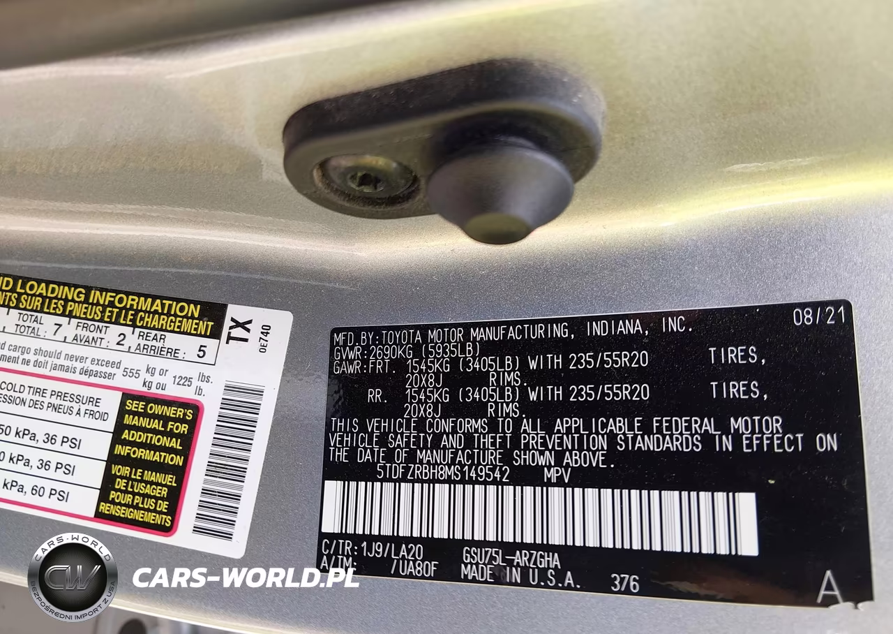 2021 Toyota Highlander Platinum VIN:5TDFZRBH8MS149542 - 9