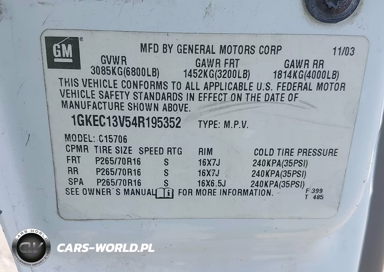 2004 GMC Yukon Sle VIN:1GKEC13V54R195352 - 9