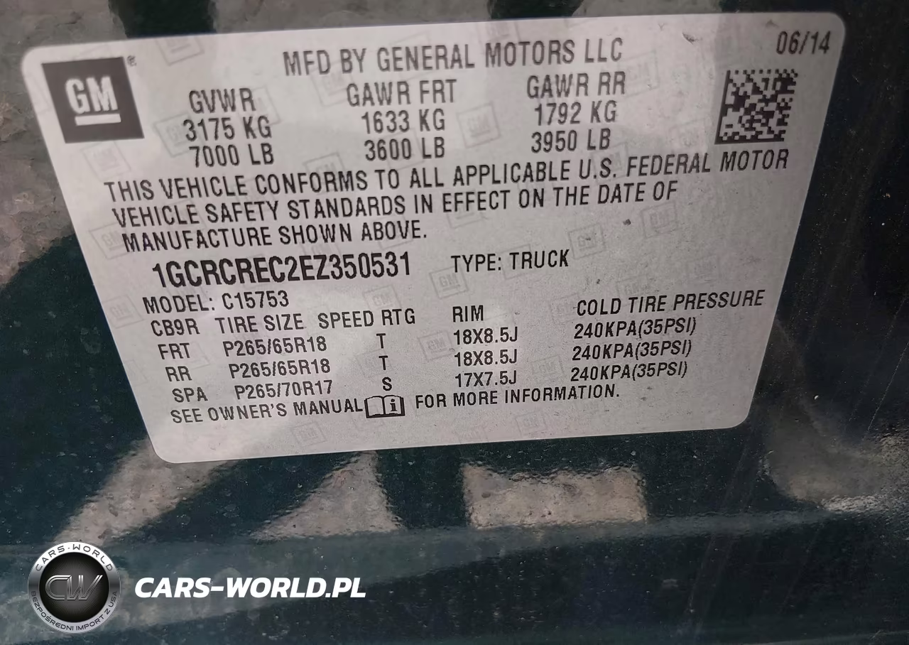 2014 Chevrolet Silverado 1500 1Lt VIN:1GCRCREC2EZ350531 - 9