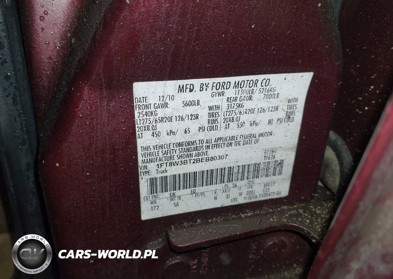 2011 Ford F-350 King Ranch VIN:1FT8W3BT2BEB80307 - 9