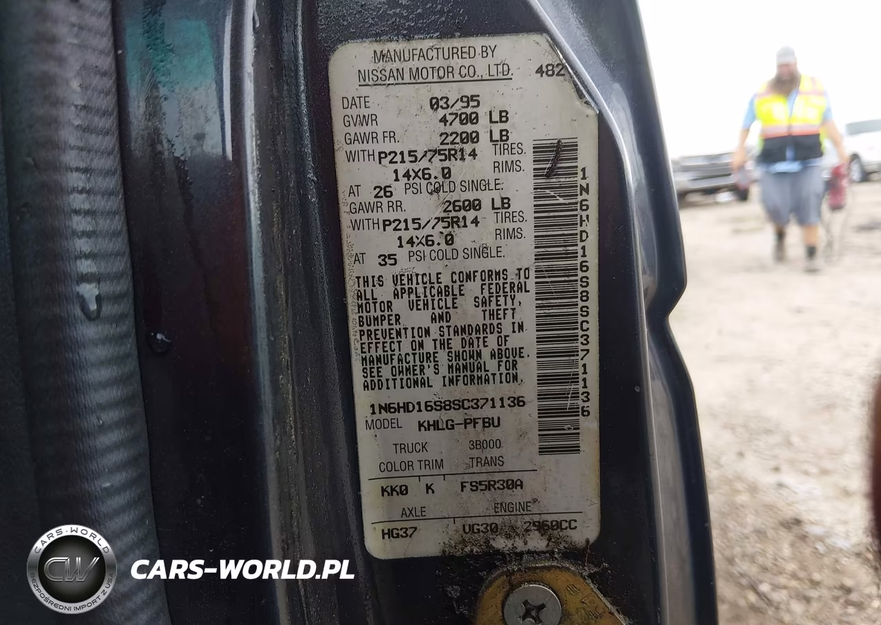 1995 Nissan Truck King Cab Se-King Cab Xe VIN:1N6HD16S8SC371136 - 9