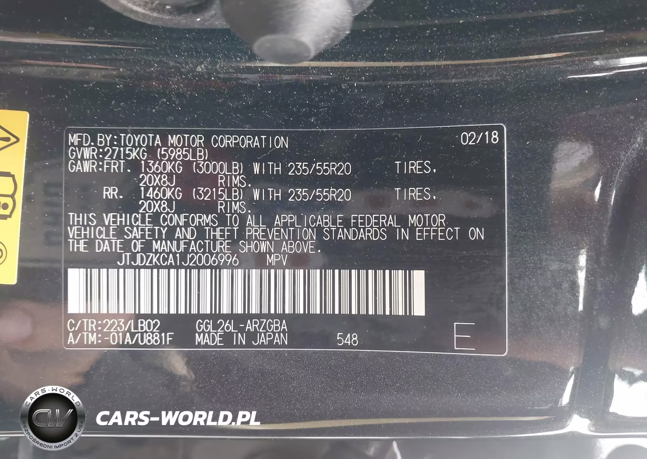 2018 Lexus Rx 350L Premium VIN:JTJDZKCA1J2006996 - 9