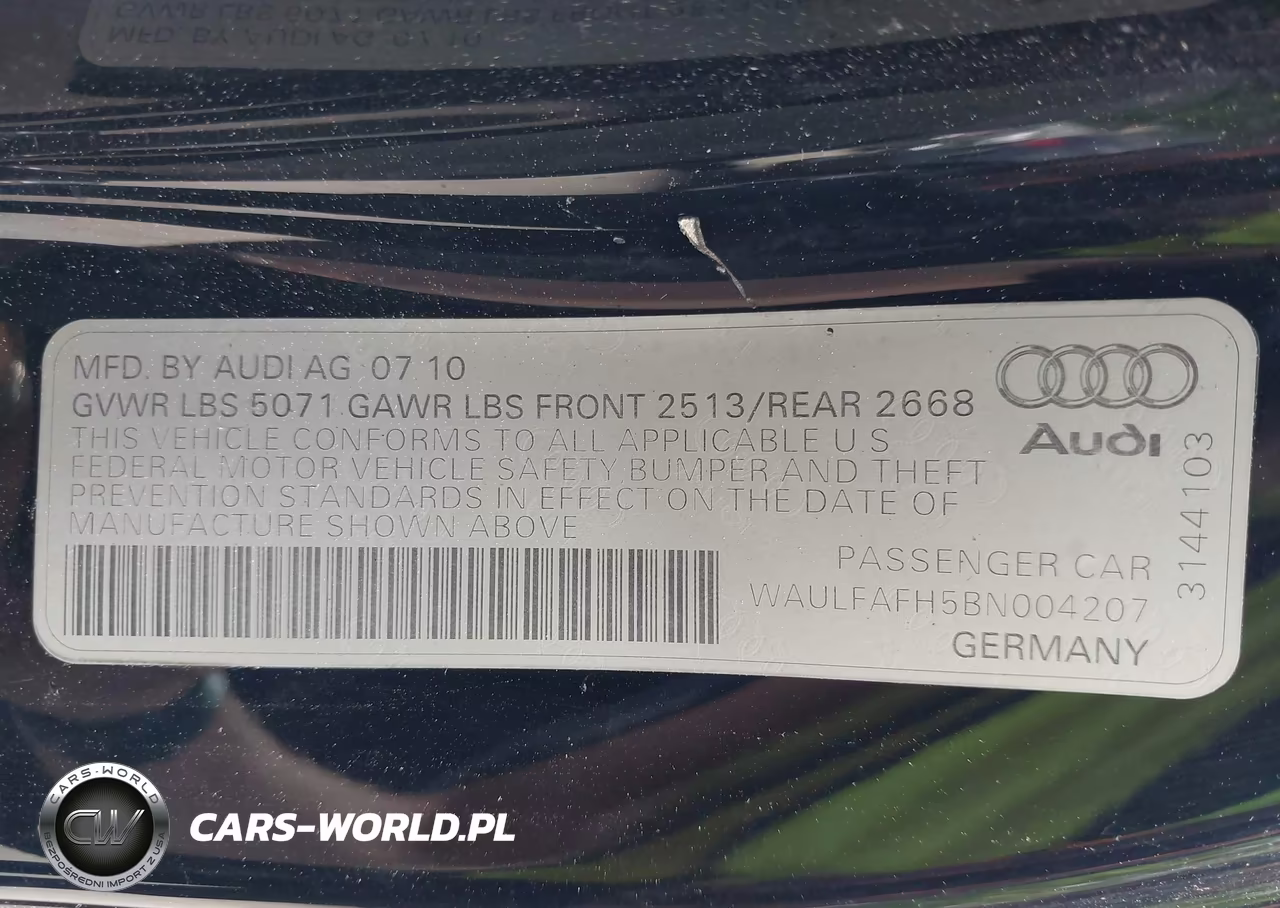 2011 Audi A5 2.0T Premium VIN:WAULFAFH5BN004207 - 9