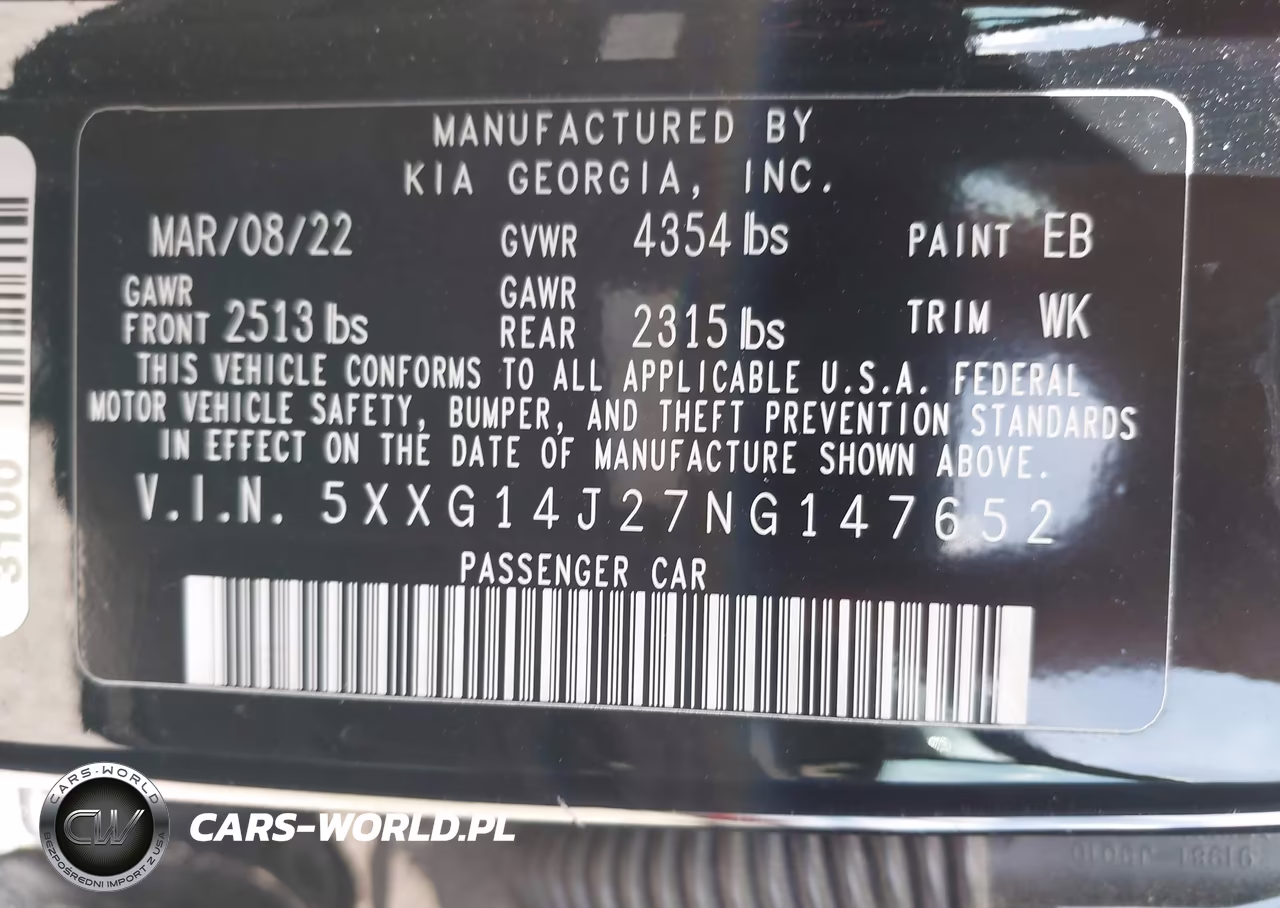 2022 Kia K5 Lxs VIN:5XXG14J27NG147652 - 9