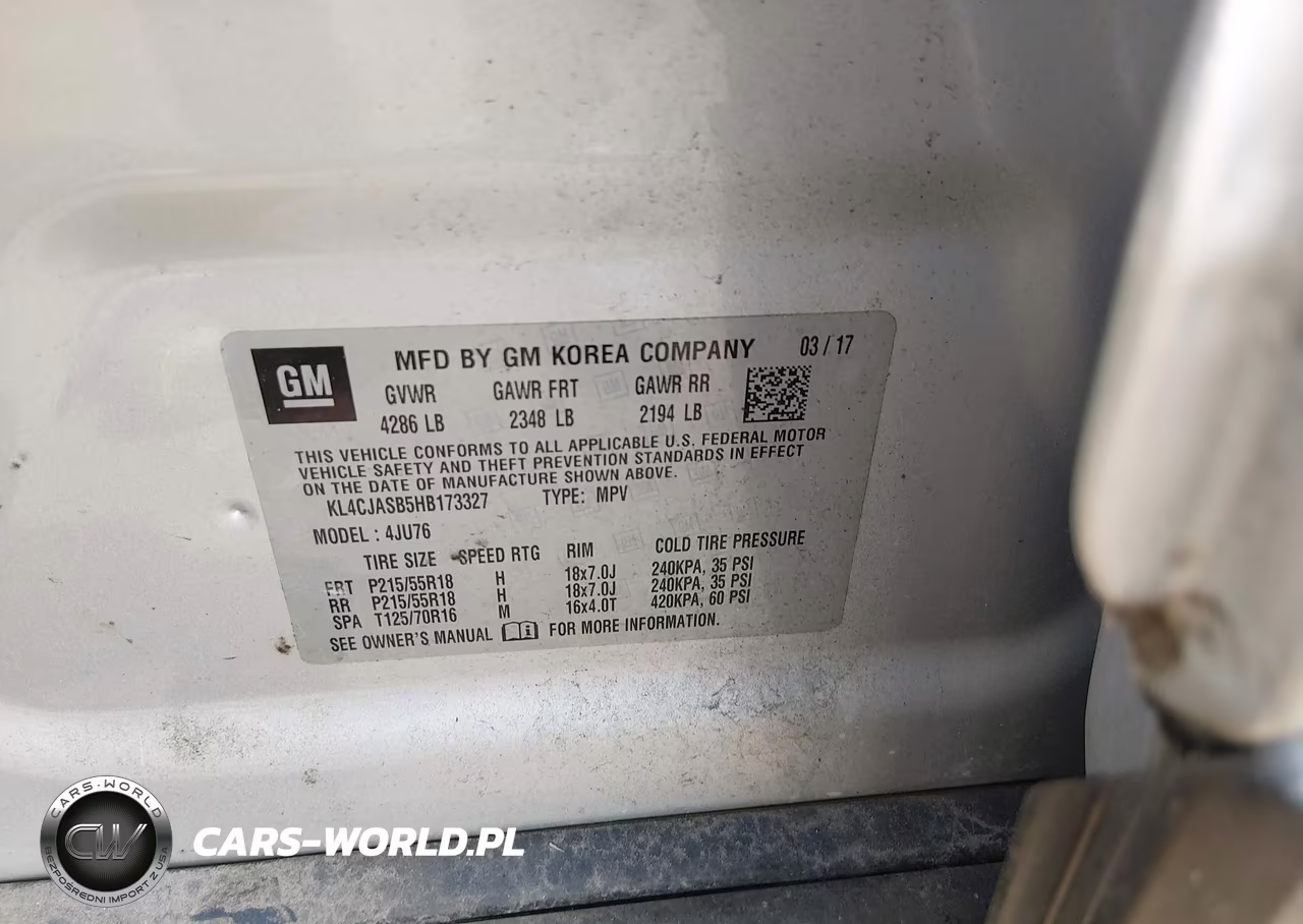 2017 Buick Encore Preferred VIN:KL4CJASB5HB173327 - 9