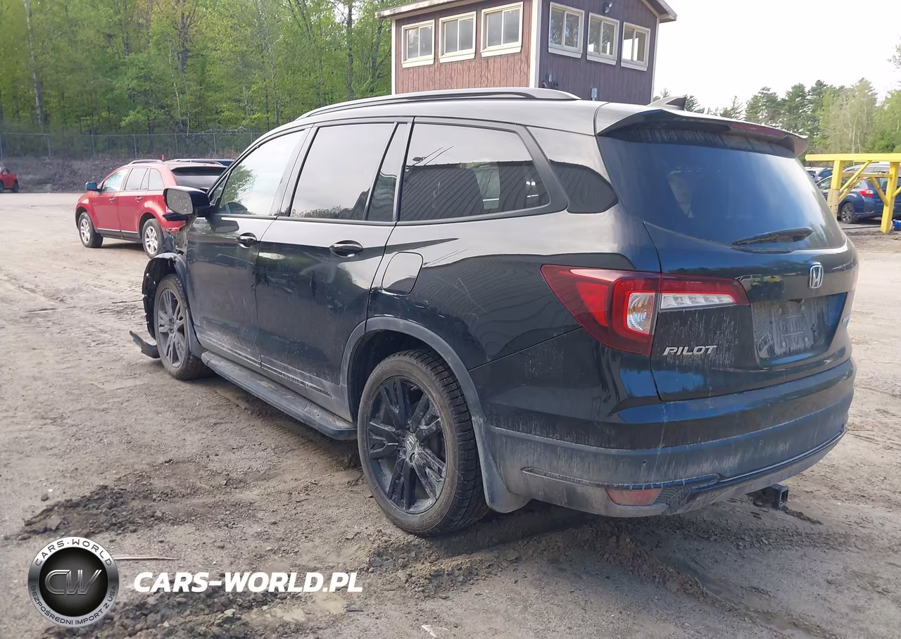 2021 Honda Pilot Awd Black Edition VIN:5FNYF6H73MB002242 - 3