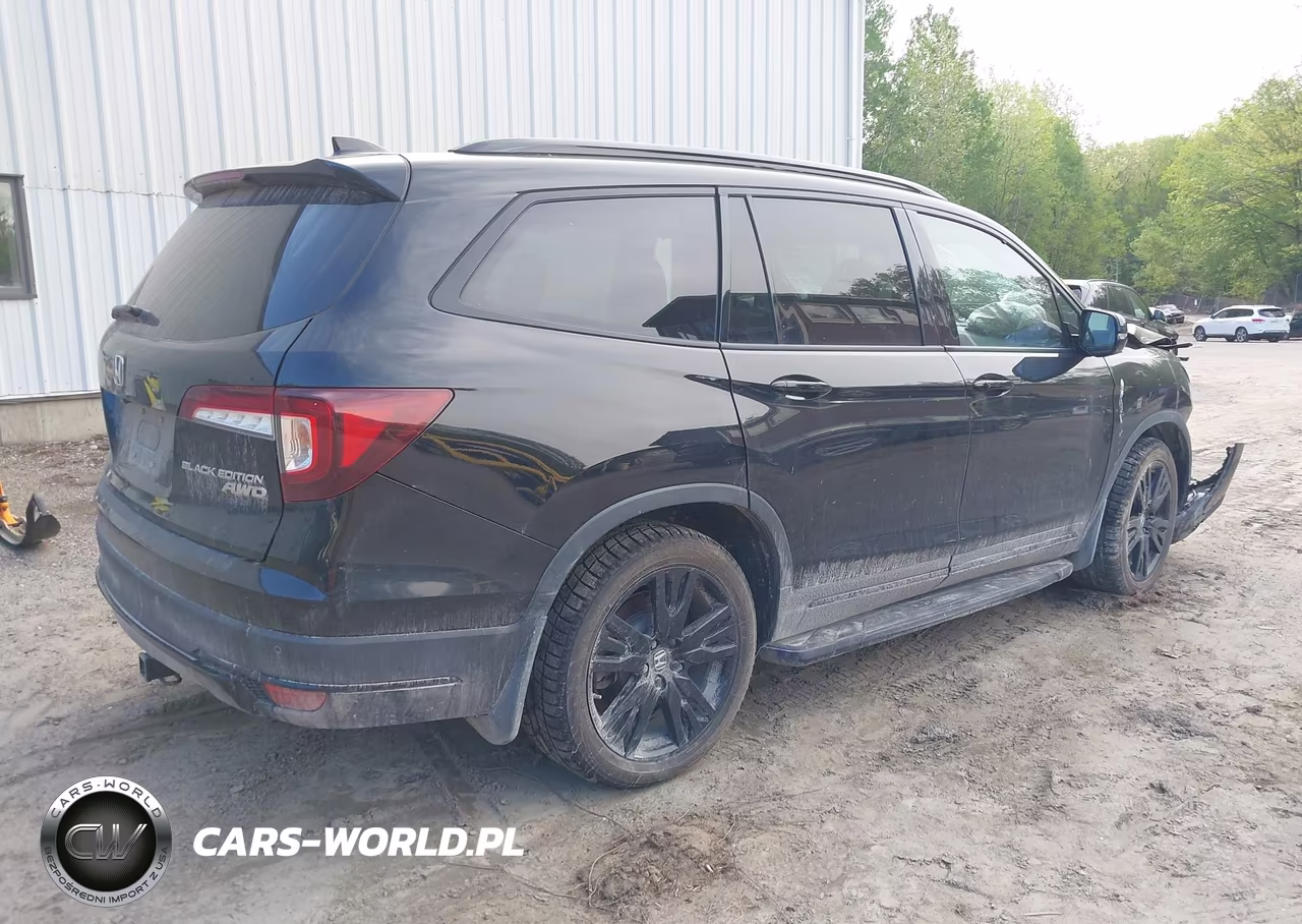 2021 Honda Pilot Awd Black Edition VIN:5FNYF6H73MB002242 - 4