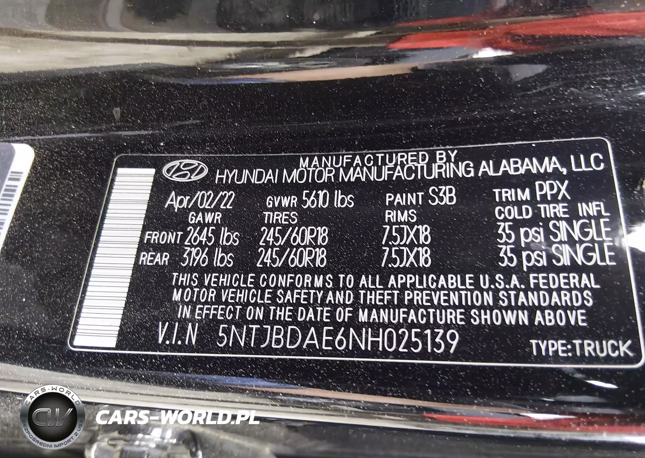 2022 Hyundai Santa Cruz Sel VIN:5NTJBDAE6NH025139 - 9