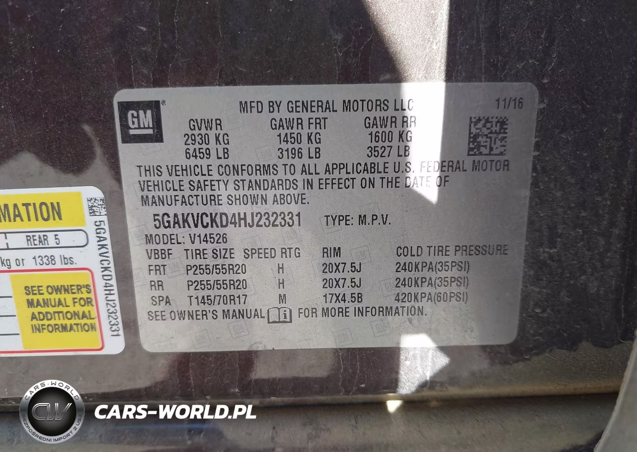 2017 Buick Enclave Premium VIN:5GAKVCKD4HJ232331 - 9