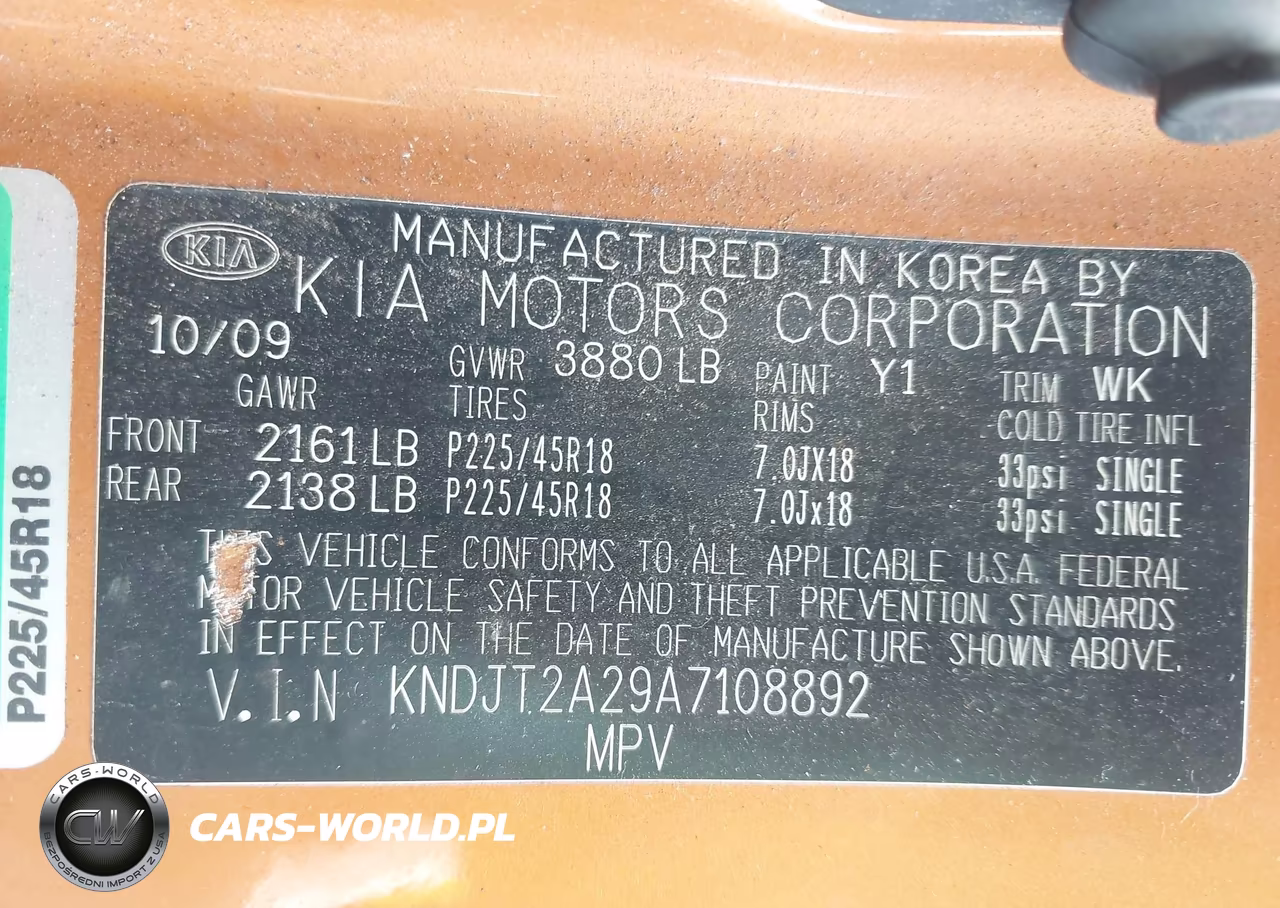2010 Kia Soul + VIN:KNDJT2A29A7108892 - 9