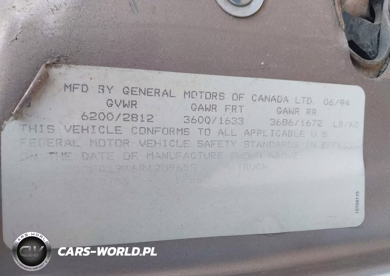 1994 Chevrolet Gmt-400 C1500 VIN:2GCEC19K6R1289653 - 13