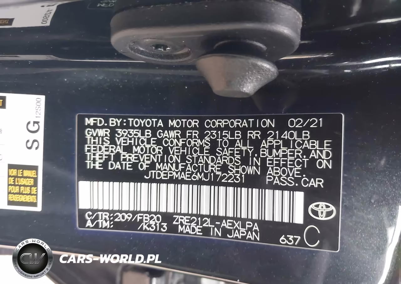 2021 Toyota Corolla Le VIN:JTDEPMAE6MJ172231 - 9