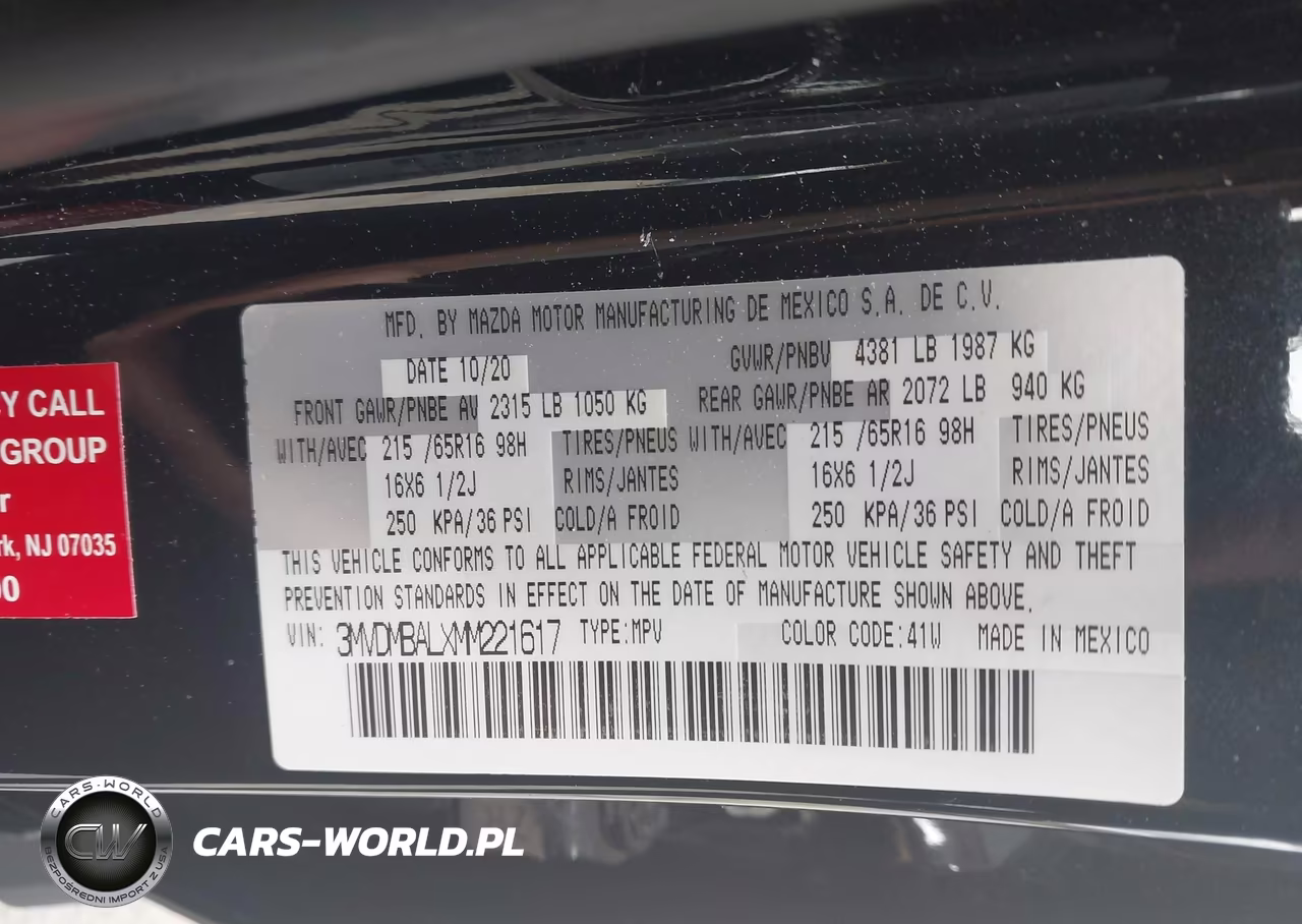 2021 Mazda Cx-30 2.5 S VIN:3MVDMBALXMM221617 - 9