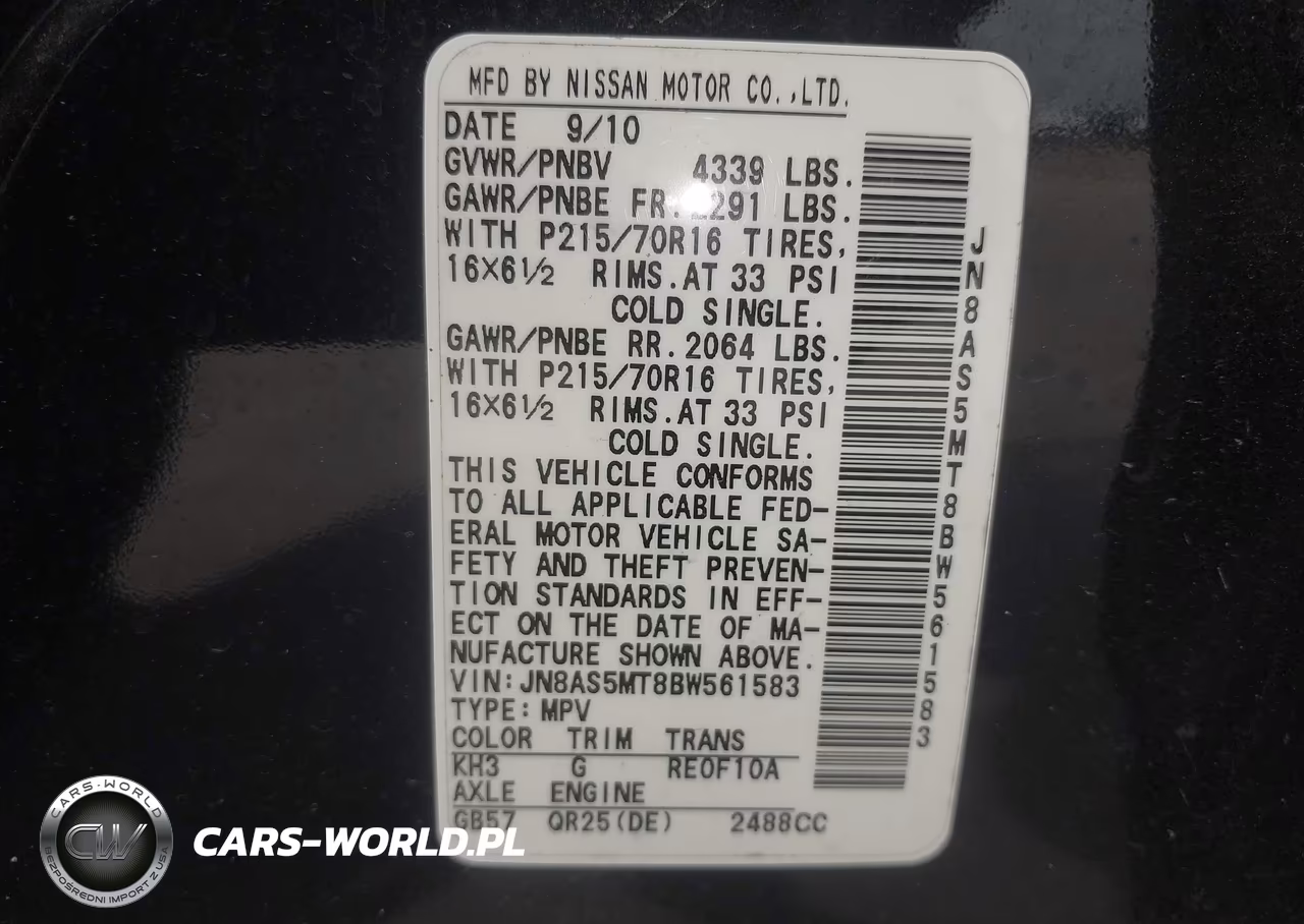 2011 Nissan Rogue S VIN:JN8AS5MT8BW561583 - 9