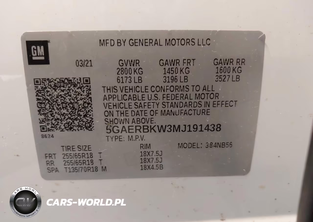 2021 Buick Enclave Fwd Essence VIN:5GAERBKW3MJ191438 - 9