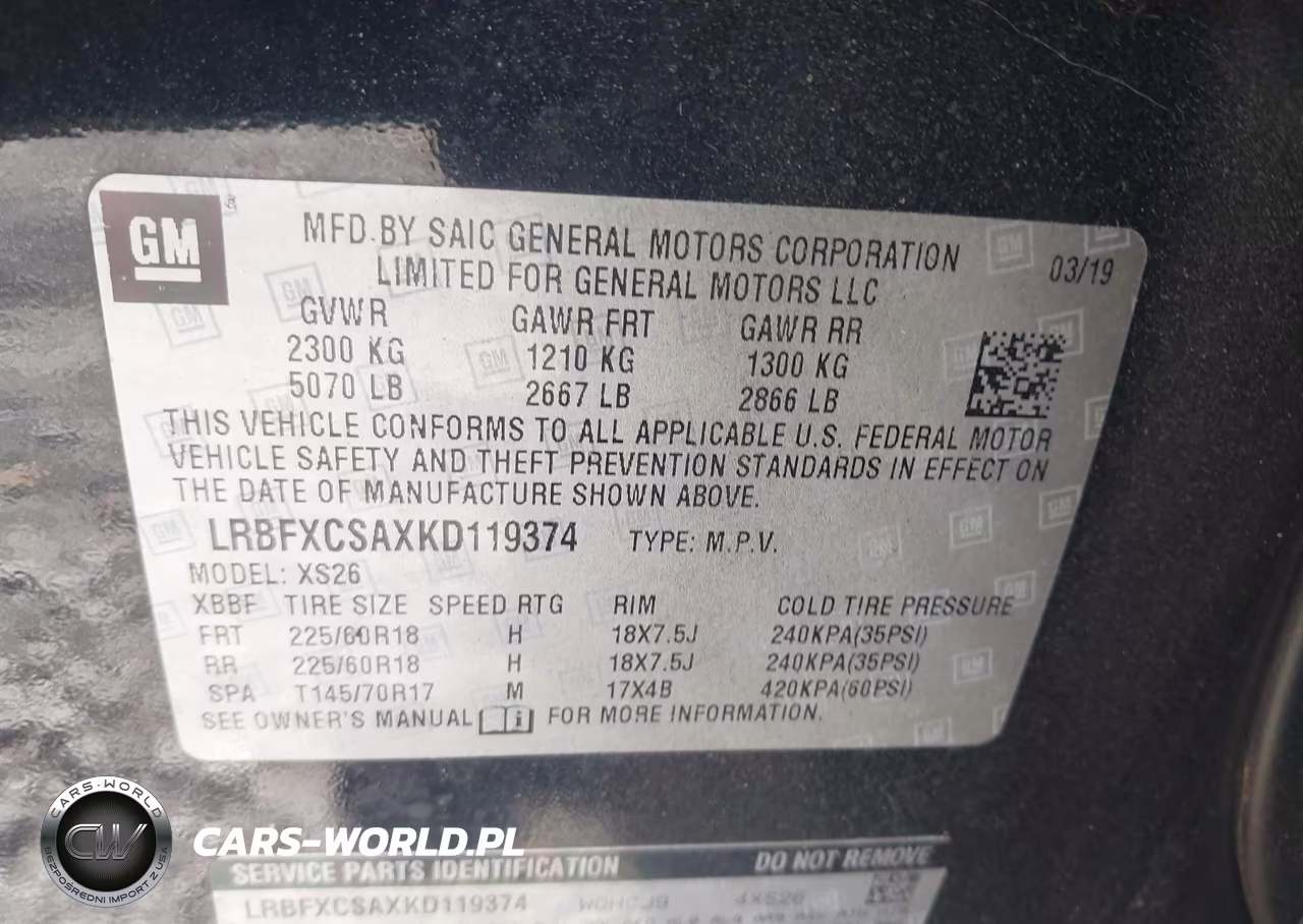 2019 Buick Envision Fwd Essence VIN:LRBFXCSAXKD119374 - 9