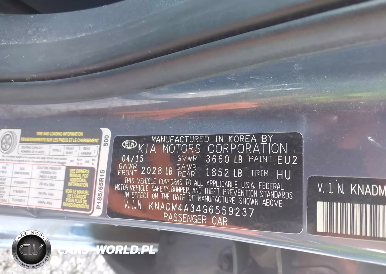 2016 Kia Rio Lx VIN:KNADM4A34G6559237 - 9