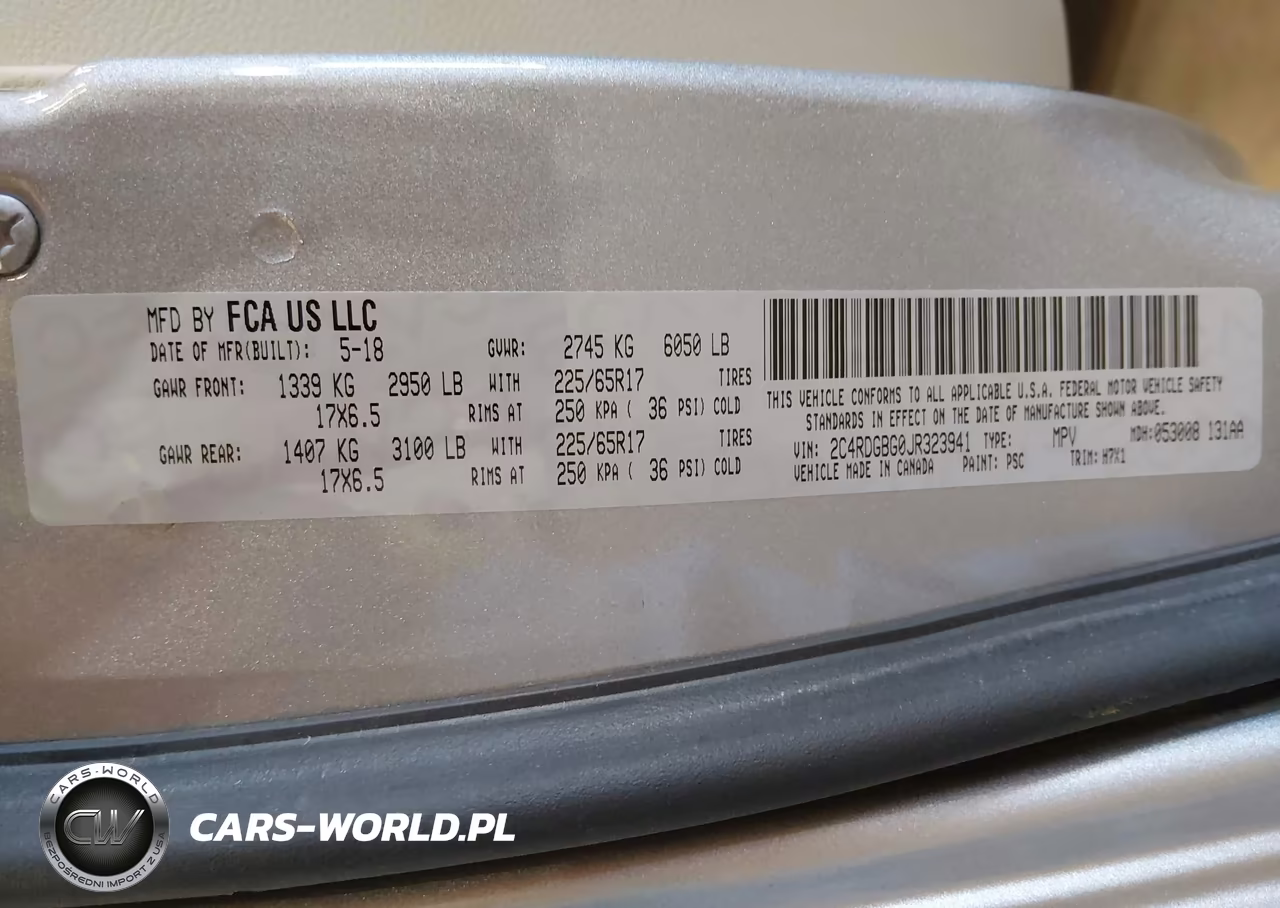 2018 Dodge Grand Caravan Se VIN:2C4RDGBG0JR323941 - 9