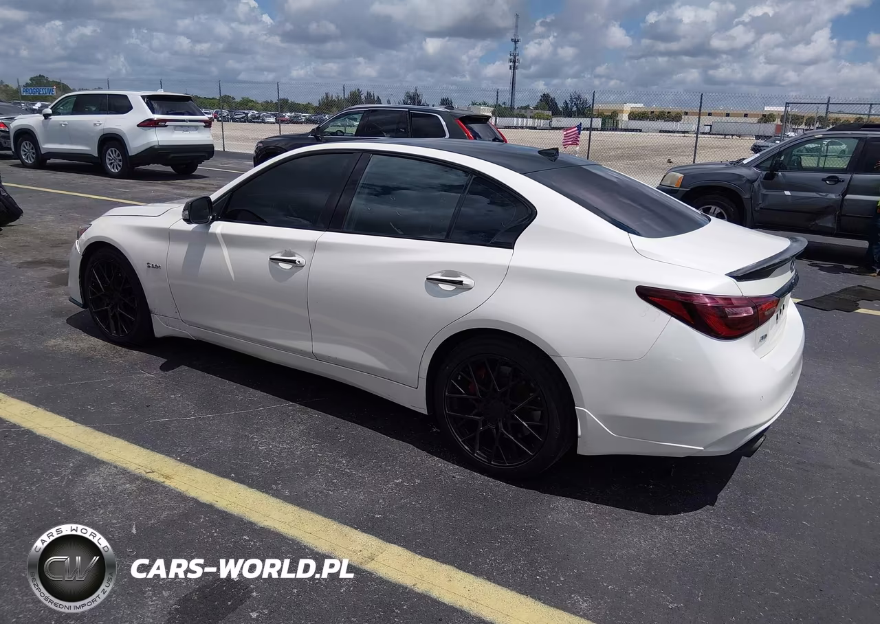 2018 Infiniti Q50 3.0T Red Sport 400 VIN:JN1FV7AR4JM480039 - 3