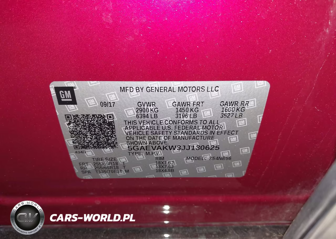 2018 Buick Enclave Essence VIN:5GAEVAKW3JJ130625 - 9