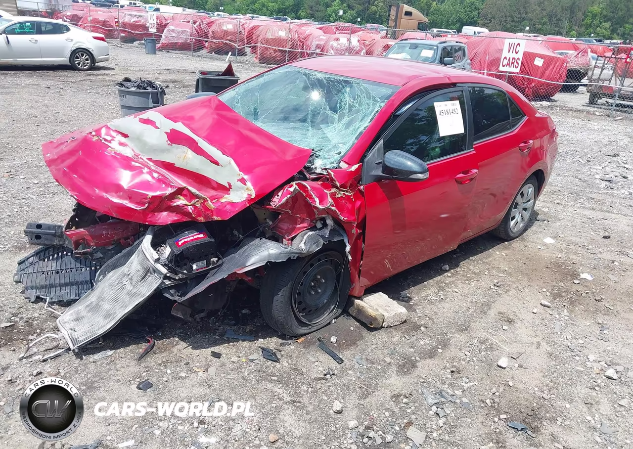 2016 TOYOTA COROLLA S VIN:5YFBURHE5GP504139 - 2
