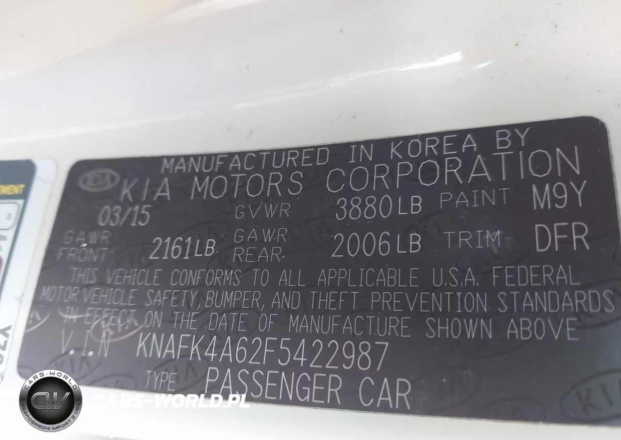 2015 Kia Forte Lx VIN:KNAFK4A62F5422987 - 9